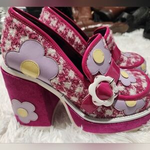 Irregular Choice Pink Checkered shoes